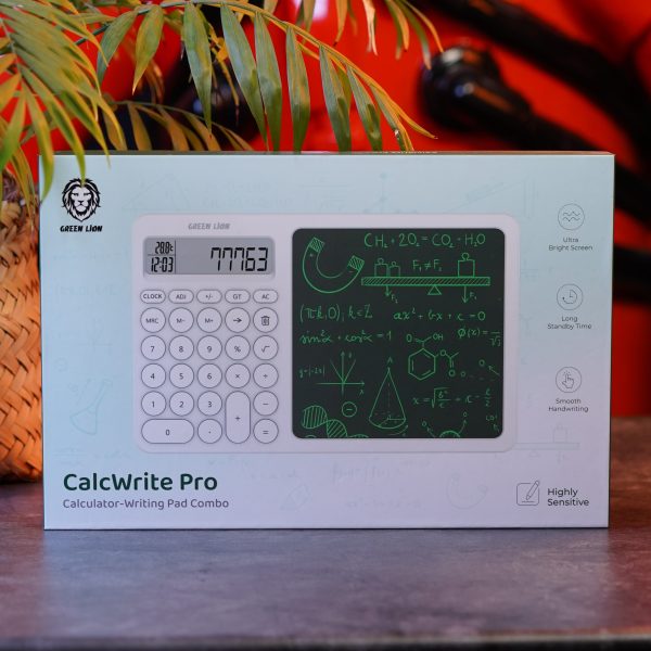 ماشین حساب و پد تحریر کالک رایت گرین Green CalcWrite Pro Calculator-Writing Pad Combo