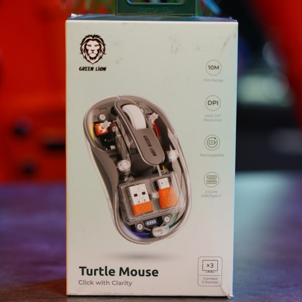 ماوس بی سیم تارتل گرین Green Wireless Turtle Mouse 2400DPI