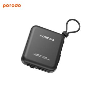 پاوربانک و مودم همراه پرودو Porodo 4G LTE | WiFi 6 Pocket Router