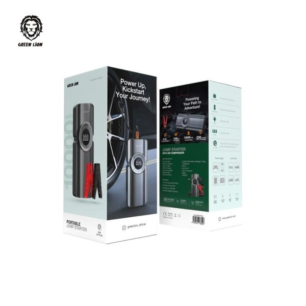 جامپ استارتر و پاوربانک و پمپ باد گرین لاین مدل  Portable Jump Starter