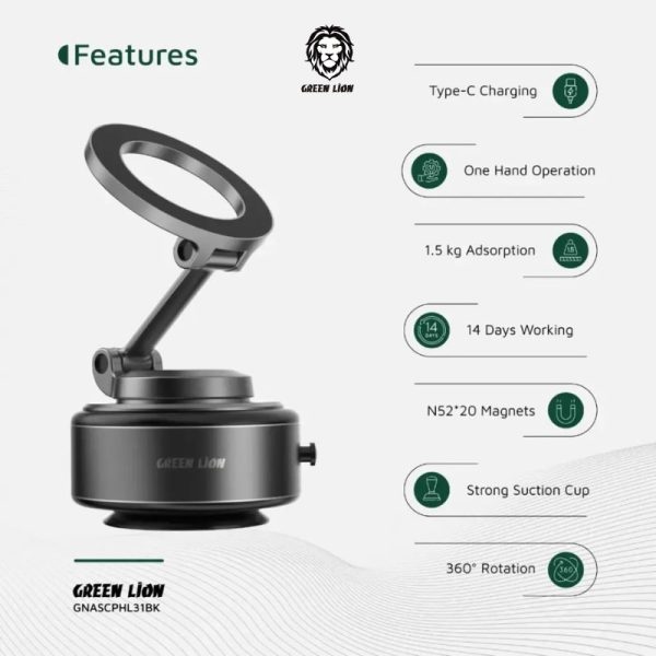 هولدر مگ سیف گرین لاین مدل Green Lion Auto Suction
