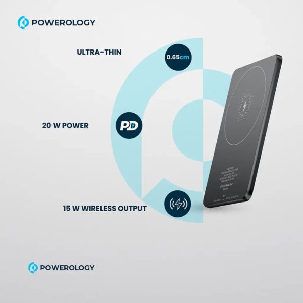 پاوربانم مگسیف پاورولوژی مدل Ultra-Thin 5000mAh PowerBank
