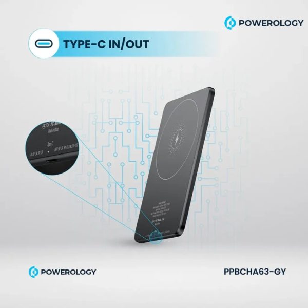 پاوربانم مگسیف پاورولوژی مدل Ultra-Thin 5000mAh PowerBank