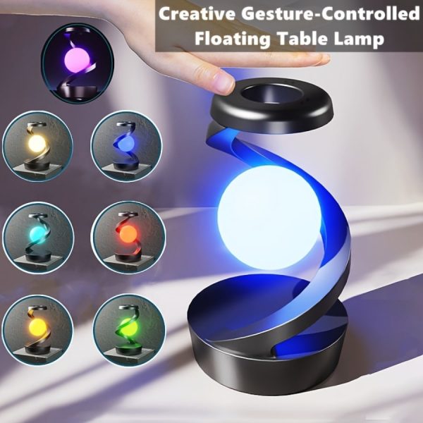 دکوری و شارژر وایرلس ماه معلق مدل Rotating Moon