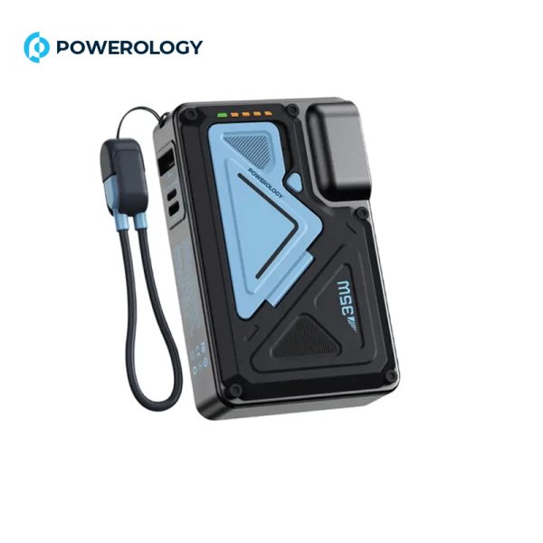 پاوربانک مگسیف و شارژر پاورولوژی مدل Powerology 10K Wallcharger & MagSafe PowerBank