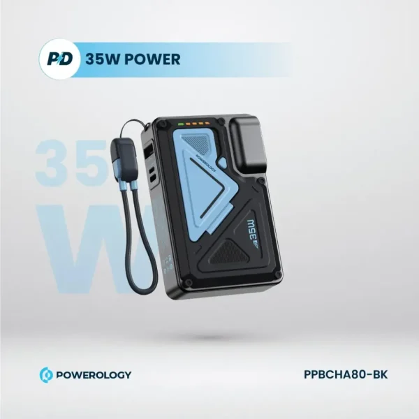 پاوربانک مگسیف و شارژر پاورولوژی مدل Powerology 10K Wallcharger & MagSafe PowerBank