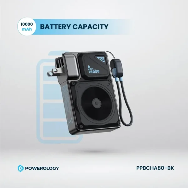 پاوربانک مگسیف و شارژر پاورولوژی مدل Powerology 10K Wallcharger & MagSafe PowerBank