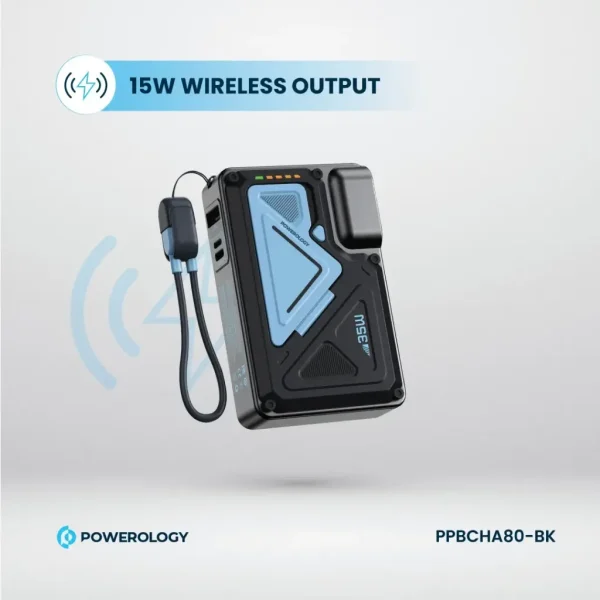 پاوربانک مگسیف و شارژر پاورولوژی مدل Powerology 10K Wallcharger & MagSafe PowerBank